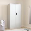 vidaXL Schließfachschrank Hellgrau 90x40x180 cm Stahl 335971 Bild 2