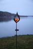 LED-Solarstab "Melilla",Flamme/ Glaskugel, black Bild 3