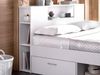 Vente-unique - LEANDRE Bett Holz, Platte Weiß - B 169,5 cm x H 95 cm x L 228,5 cm Bild 4