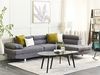Ecksofa NORREA Stoff Grau Linksseitig Bild 2