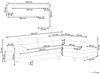 Ecksofa NORREA Stoff Grau Linksseitig Bild 3