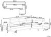 Ecksofa NORREA Stoff Grau Linksseitig Bild 3