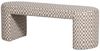 Bank Jacob Webstoff Karomuster, modern gepolstert, Sand, 130 cm breit, für 1–2 Personen Bild 5