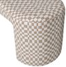 Bank Jacob Webstoff Karomuster, modern gepolstert, Sand, 130 cm breit, für 1–2 Personen Bild 4