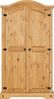 CARO-Möbel Kleiderschrank SALSA Garderobenschrank mit Kleiderstange aus Kiefer Massivholz im Mexiko St Bild 3