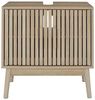 HOME DECO FACTORY, HD0222, Waschtischunterschrank, Modell Klaus, Natural Crush Collection, Möbel, Badezimmermöbel, 60 x 70 x 30 cm, Braun Bild 5
