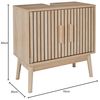 HOME DECO FACTORY, HD0222, Waschtischunterschrank, Modell Klaus, Natural Crush Collection, Möbel, Badezimmermöbel, 60 x 70 x 30 cm, Braun Bild 3