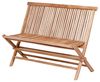 LebensWohnArt Sitzbank Teak Klappbank KURSI ca. L110cm Natural Bild 3