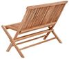 LebensWohnArt Sitzbank Teak Klappbank KURSI ca. L110cm Natural Bild 5