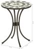Dehner Blumenhocker Diana, Ø 41 cm, Höhe 54 cm, Metall, mosaikoptik, braun/grau/weiß Bild 3