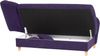 Selma Recamiere mit Armteil links klappbar Veloursstoff Violett Buche Natur Bild 4