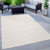 Paco Home Outdoor Teppich Wetterfest Wohnzimmer Balkon Küchenteppich Flachgewebe Sisaloptik Meliert Einfarbig, Grösse:80x150 cm, Farbe:Elfenbein Bild 2