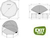 Exit Stahlrahmen Aufstellpool | Braun | 76 cm | Inkl. Filterpumpe, Sonnendach Bild 4