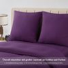 Aisbo Kissenbezug 80x80 2er Set - Kopfkissenbezug 80x80 Lila mit Reißverschluss aus Mikrofaser, ÖKO-TEX Pillow Cover 80x80 cm, Weich und Bügelfrei Bild 2