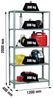 Simonrack Schwerlastregal, Lagerregal, 200 x 120 x 40 cm, Metallregal, Kellerregal, Biegestelle 200 kg, 5 Holzfachböden, Grau/Holz - Maderclick Bild 2