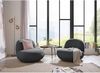 Drehsessel Chris ED Exciting Design Farbe Anthrazit – Moderner Mikrofaser-Sessel mit Nosagfederung Bild 5