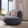 Drehsessel Chris ED Exciting Design Farbe Anthrazit – Moderner Mikrofaser-Sessel mit Nosagfederung Bild 4