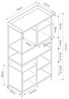 Standregal Belana 137x70x33 cm Schwarz/Eicheoptik [en. casa] Bild 2