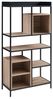 Standregal Belana 137x70x33 cm Schwarz/Eicheoptik [en. casa] Bild 4