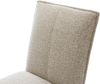 Drehstuhl Lelio-Flex Webstoff Soft Beige Kreuzgestell breit Schwarz 360° drehbar Wippfunktion Taschenfederkern Bild 5