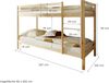 Etagenbett "Rene" Kiefer massiv Bild 2
