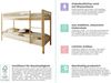 Etagenbett "Rene" Kiefer massiv Bild 4