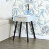 HOME DECO FACTORY, HD7465, Nachttisch mit 1 Schublade aus zweifarbigem Holz, modernes und praktisches Design, ideal für Schlafzimmer, Maße 35 x 40 x 48 cm, Farbe Grau und Rohholz Bild 2