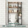 Relaxdays Toilettenregal 3 Ebenen mit Seitenablage Bild 5