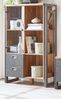 Highboard Auburn Eiche Stirling und Matera grau 90 x 140 cm Bild 2