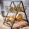 BUTLERS Etagere GRID Etagere 2-stufig mit 2 Drahtkörben Höhe 33cm, Metall Bild 2