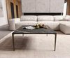 Couchtisch Levente 85x85 cm Keramik Laminam® Noir Desir Braun Gestell Metall Effektfinish Titan Bild 4