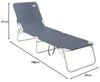 Outwell Klappbare Sonnenliege Tenby Ozeanblau 428238 Bild 2