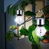 2er Set LED Solarleuchten aus Edelstahl für den Außenbereich Bild 2