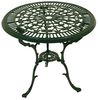 DEGAMO Garten-Essgruppe Jugendstil, (5-tlg), (4x Sessel, 1x Tisch 70cm rund), Aluguss rostfrei, Farbe dunkelgrün Bild 3