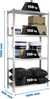 Simonrack Schwerlastregal, Lagerregal, 150 x 100 x 50 cm, Metallregal, Kellerregal, Biegestelle 150 kg, 4 Holzfachböden, Verzinkt/Holz - Maderclick Bild 2