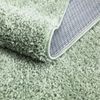 carpet city Shaggy Hochflor Teppich - 230x320 cm - Grün - Langflor Wohnzimmerteppich - Einfarbig Uni Modern - Flauschig-Weiche Teppiche Schlafzimmer Deko Bild 4