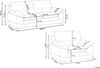 Sofa Set Leder Goldbraun 4-Sitzer HORTEN Bild 3