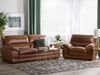 Sofa Set Leder Goldbraun 4-Sitzer HORTEN Bild 2