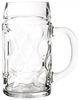 2er Set Maßkrug 1 Liter geeicht Bierkrug mit Henkel Bierglas perfekt geeignet für Gastronomie Bild 4