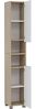 Schildmeyer Hochschrank Juba, Holzwerkstoff, Eiche hell Dekor/weiß matt, 30,3 x 33 x 186,5 cm Bild 5