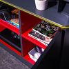X Rocker Carbon-Tek Gaming TV-Board mit LED-Beleuchtung - grau/rot Bild 3
