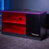 X Rocker Carbon-Tek Gaming TV-Board mit LED-Beleuchtung - grau/rot Bild 2