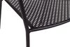 Dmora Stapelbarer Eisenstuhl mit Armlehnen, schwarze Farbe, 57x47 x h89 cm Bild 5
