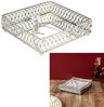 HOME DECO FACTORY, KA0281, Silver Metal Tray for Decoration and Storage, ideal for Bathroom or Kitchen, Practical and elegant, Perfect Dimensions, Silver Color, Standard Size Bild 5