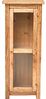 Biscottini Wohnzimmer-Schaufenster aus Massivholz 40 x 25 x 98 cm - Küchenschrank hoch Made in Italy - Bücherregal mit Glastüren geschlossen, Bücherregal mit Glastüren Bild 3