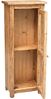 Biscottini Wohnzimmer-Schaufenster aus Massivholz 40 x 25 x 98 cm - Küchenschrank hoch Made in Italy - Bücherregal mit Glastüren geschlossen, Bücherregal mit Glastüren Bild 5