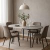 B&D home Esstisch TILL, Rund, ausziehbar, 120-150cm, Beton Bild 2