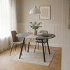 B&D home Esstisch TILL, Rund, ausziehbar, 120-150cm, Beton Bild 4