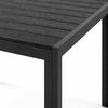 Holzimitat Gartentisch Outdoortisch Esstisch Aluminium schwarz 80x80cm Bild 3