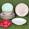 MamboCat Tafelservice Pastello Tellerset 12-tlg Ø 27 cm & Ø 21,3 cm Steingut Pastellfarben, Steingut Bild 2